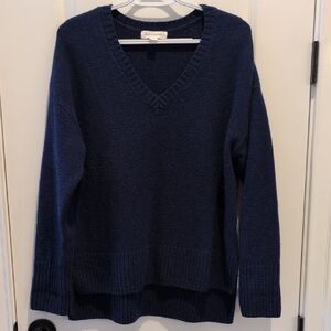Treasure & Bond Deep Navy V-Neck Sweater